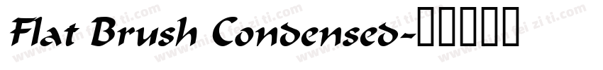 Flat Brush Condensed字体转换